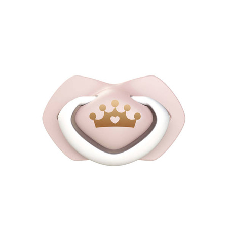 Canpol Babies Smoczek Silikonowy Symetryczny Royal Baby 6-18m 2szt. Prince