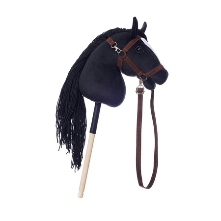 Hoppihorse Koń na Kiju Hobby Horse A3 Czarny 66cm