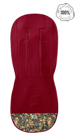 Simple Wool Medium Merry+ Wkładka Termoaktywna Antypotowa Do Wózka Bordowa Łąka