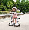Scootandride Highwaykick 1 Jeździk i Hulajnoga 2w1 1-5 lat + Scootandride Kask Dla Dzieci S-M Rose