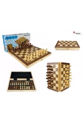 Szachy drewniane magnetyczne premium