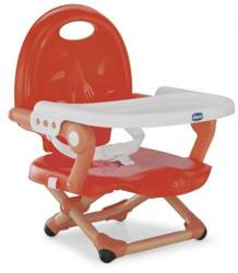 Chicco Pocket Snack Przenośne Krzesełko do Karmienia  Poppy Red