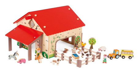 Janod Farma drewniana z 19 akcesoriami