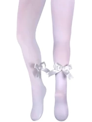 Milusie Rajstopy Dziewczęce Białe Mikrofibra 68-74