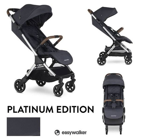 [OUTLET] Easywalker Jackey Kompaktowy Wózek Spacerowy z Torbą Transportową Platinum Editon