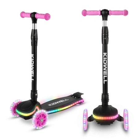 Kidwell Led Lumo Hulajnoga Trójkołowa Pink