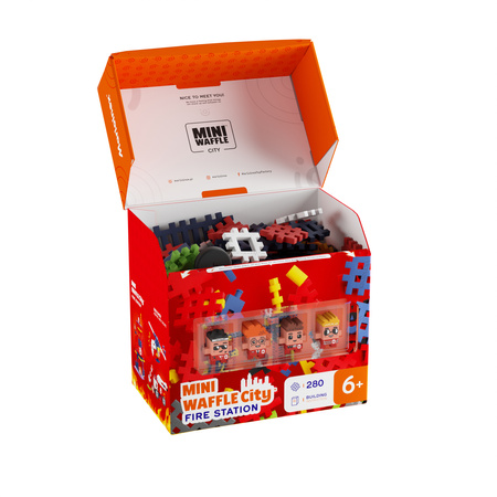 Marioinex Mini Waffle City 280 elementów Remiza Strażacka