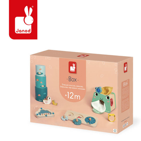 USZKODZONE OPAKOWANIE Janod Zestaw zabawek edukacyjnych Box 12 m-cy