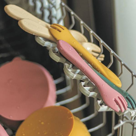 Petite&Mars Take&Match Silikonow Sztućce 6m+ Desert Sand 