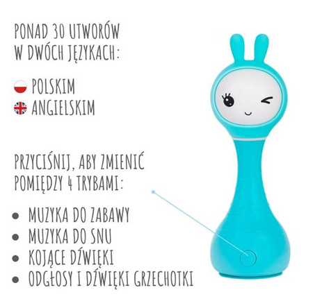 Alilo Króliczek Smarty Bunny  Niebieski