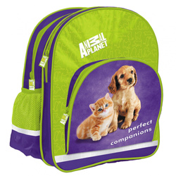 Starpak Plecak przedszkolny wielokomorowy piesek kotek  Wielokolorowy STK 31-14