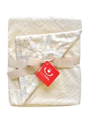 Bobo Baby Koc Dwustronny Tłoczony Beżowy 75x100 cm