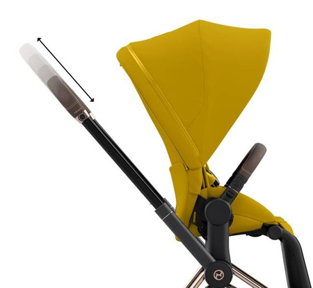 [OUTLET] Cybex Priam 4.0 Mustard Yellow - stelaż Chrome Black