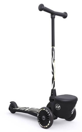 [OUTLET] Scootandride Highwaykick 2 Lifestyle Hulajnoga Trójkołowa Balansowa z Zamykanym Schowkiem 2+ Zebra