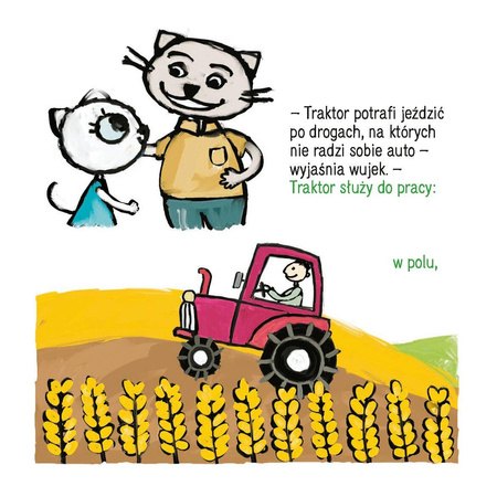 Media Rodzina Książeczka Kicia Kocia na Traktorze