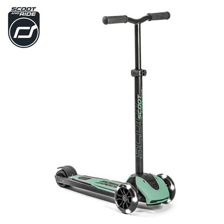Scootandride Highwaykick 5 LED Hulajnoga Składana Ze Świecącymi Kółkami 5+  Forest
