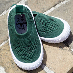 Lassig Ultrawygodne elastyczne trampki dziecięce z antypoślizgową podeszwą Splash & Fun green, rozm. 24