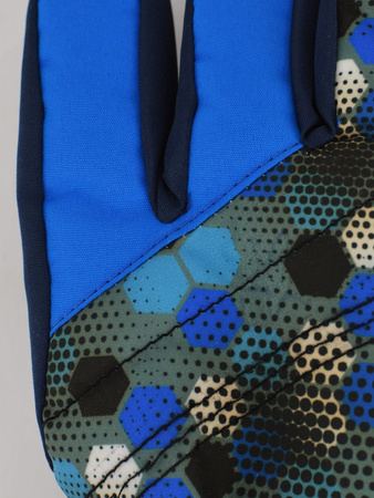 Noviti Rękawiczki Narciarskie 5P Chłopięce Sześciokąty Rozmiar 14