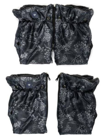 Zaffiro Mufki Do Wózka Dwuczęściowe Plusz Flori Grey 