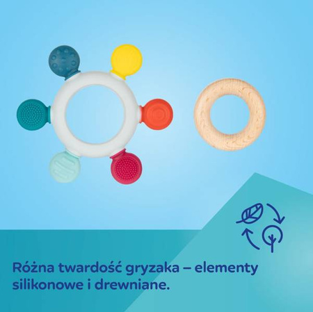 Canpol Babies Gryzak Drewniano-Silikonowy Ster 80/305
