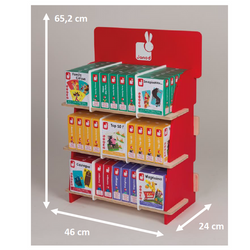 Janod POS marketing Ekspozytor  drewniany mały 65,2 cm