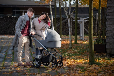 [OUTLET] Baby Design Husky 2022 Wózek Głęboko-Spacerowy 117 Graphite