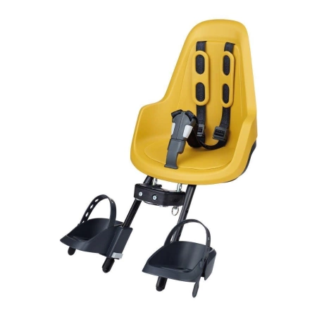 Bobike ONE mini New Fotelik Rowerowy na Kierownice Mighty Mustard