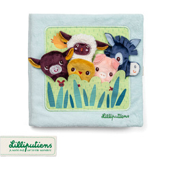 Lilliputiens Książeczka aktywizująca z mini-pacynkami Farma 12 m+