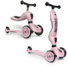 Scootandride Highwaykick 1 Jeździk i Hulajnoga 2w1 1-5 lat + Scootandride Kask Dla Dzieci S-M Rose