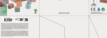 Joueco The Wildies Family Drewniany sorter