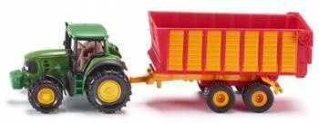 Siku Traktor John Deere Z Przyczepą Silage S1650