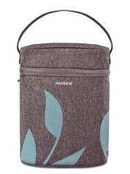 Miniland Terra Podwójne Termoopakowanie Na Termosy Butelki Śliwkowy/Kwiaty