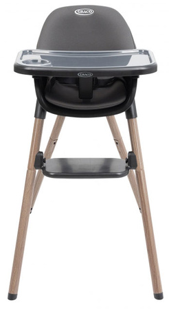 Graco Presti Krzesełko Dziecięce do Karmienia 3w1 Charcoal