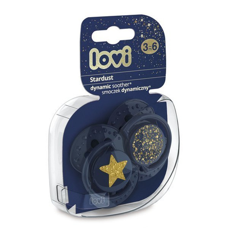 Lovi Dynamiczny Stardust Smoczek Uspokajający 3-6 m 22/893 Blue