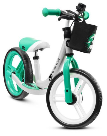 Kinderkraft Space Rowerek Biegowy Light Green + Kinderkraft Safety Kask