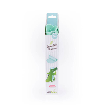 Dumel GiliGums Podkładka Silikonowa Krokodyl Miętowa