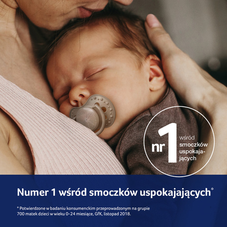 Lovi Harmony Smoczek Silikonowy Dynamiczny 18 m+ 22/908 Boy 2 Szt.