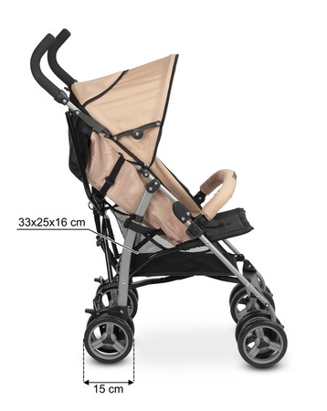 Caretero Alfa Wózek Spacerowy Grey