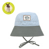 Lassig Kapelusz rybacki z filtrem UV80 Splash & Fun sky blue/deep olive, rozm. 46/49