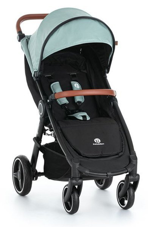 Petite&Mars Stelaż Street+ Oak + Budka i Nakładki Do Wózka Iron Green 