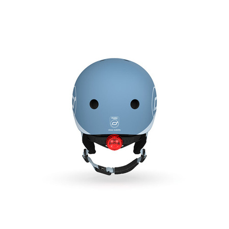 Scootandride Kask Narciarski Zimowy XXS-S dla Dzieci 1-5 lat Steel