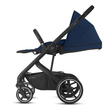 Cybex Balios S Lux Wózek Spacerowy  Deep Black - Czarna Rama 2022