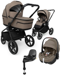 Muuvo Five Wózek Głęboko-Spacerowy + Maxi-Cosi Pebble 360 Pro2 Fotelik Samochodowy + Baza