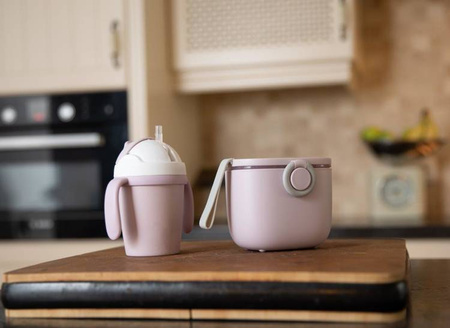 Bo Jungle Kubek do Picia ze Słomką BioPlastik CPLA Pink 