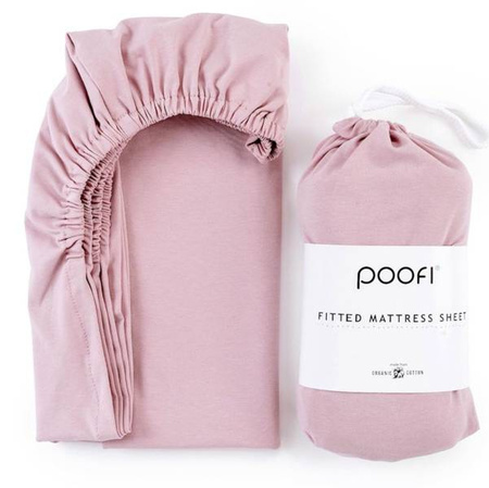 Poofi Prześcieradło Organic&Color 70x140 Piwonia PF 635