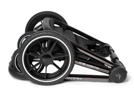 Muuvo Quick 3.0 Wózek Spacerowy Black Chrome Jet Black