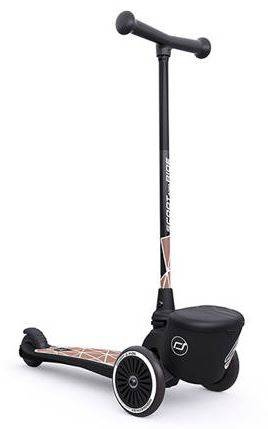 [OUTLET] Scootandride Highwaykick 2 Lifestyle Hulajnoga Trójkołowa Balansowa z Zamykanym Schowkiem 2+ Brown Lines