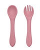 Petite&Mars Take&Match Silikonowe Sztućce 6m+ Dusty Rose