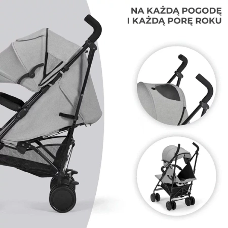 Kinderkraft Siesta Wózek Spacerowy Grey