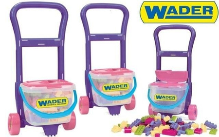 WADER WÓZEK Z KLOCKAMI 10973 80 ELEMENTÓW